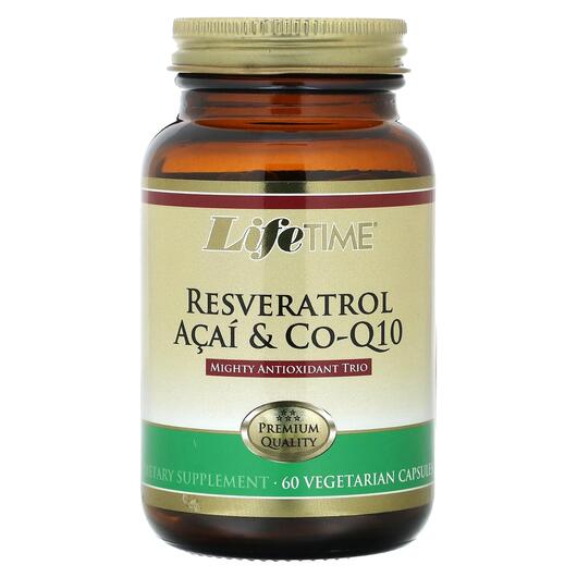 Основное фото товара LifeTime, Ягоды Асаи, Resveratrol Acai & Co-Q10, 60 капсул