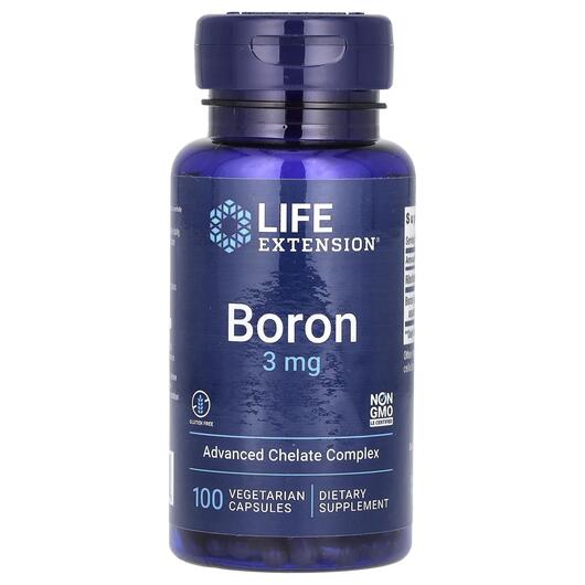 Основное фото товара Life Extension, Бор 3 мг, Boron 3 mg, 100 капсул