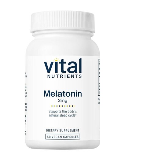 Основное фото товара Vital Nutrients, Мелатонин, Melatonin 3 mg, 60 капсул