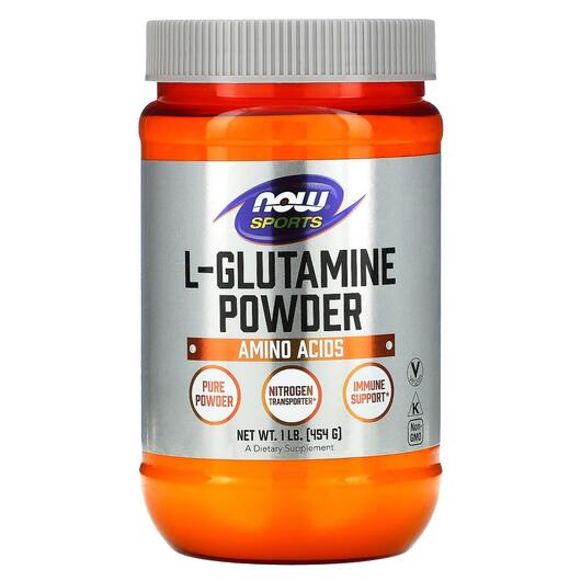 Основное фото товара NOW, L-Глутамин в Порошке, L-Glutamine Powder, 454 г