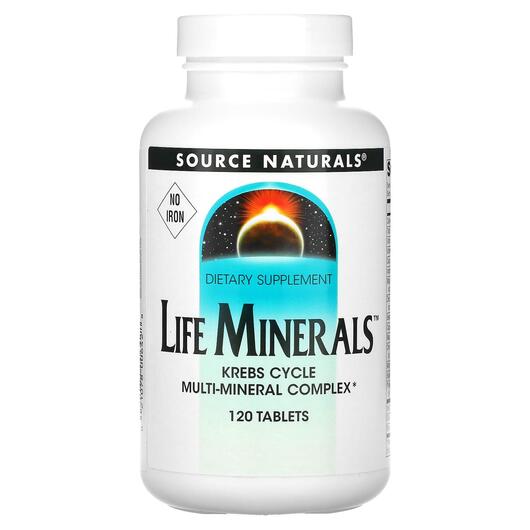 Основное фото товара Source Naturals, Железо, Life Minerals No Iron 120, 120 таблеток