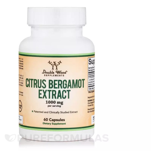 Основное фото товара Double Wood, Бергамот, Citrus Bergamot Extract 1000 mg, 60 капсул