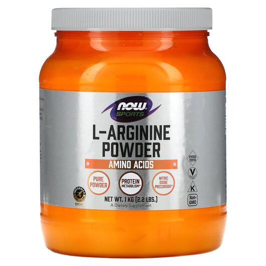 Основное фото товара NOW, L-Аргинин Порошок, L-Arginine Powder, 1 кг