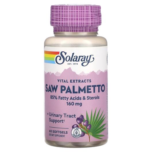 Основное фото товара Со Пальметто, Vital Extracts Saw Palmetto 160 mg, 60 капсул