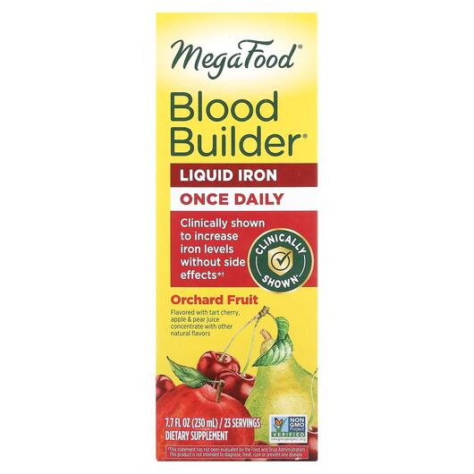Основное фото товара MegaFood, Добавка с железом, Blood Builder Liquid Iron, 230 мл