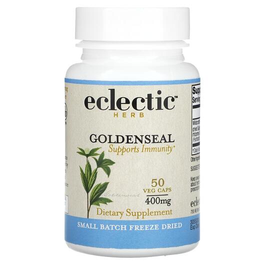 Основне фото товара Goldenseal Root 400 mg, Желтокорень 400 мг, 50 капсул