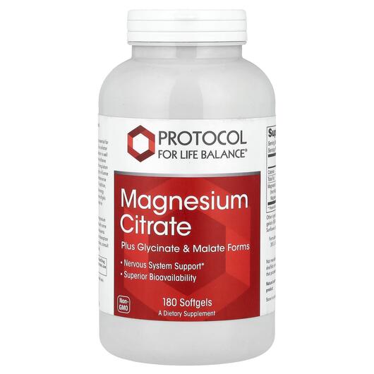 Основное фото товара Магний Цитрат, Magnesium Citrate, 180 капсул
