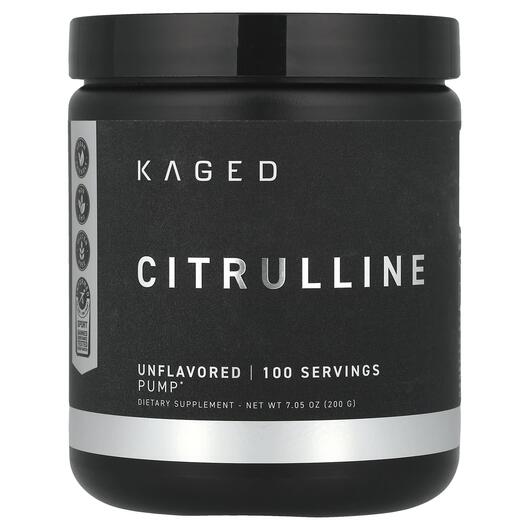 Основное фото товара Kaged, L-Цитруллин, Citrulline Unflavored, 200 г