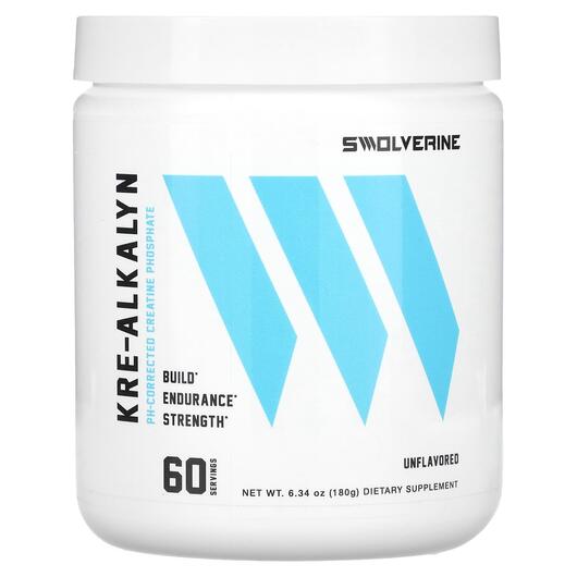 Основное фото товара Swolverine, Энергетический напиток, Kre-Alkalyn Unflavored, 180 г