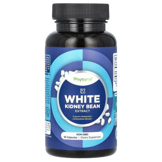 Основное фото товара Phytoral, Поддержка почек, White Kidney Bean Extract, 60 капсул