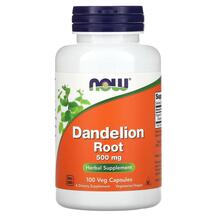 Корінь Кульбаби 500 мг Dandelion Root NOW 100 капсул