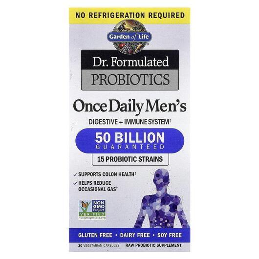 Основное фото товара Пробиотики для мужчин, Once Daily Men's Probiotics, 30 капсу