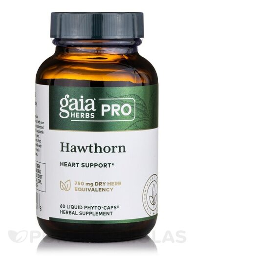 Основное фото товара Gaia Herbs Professional Solutions, Боярышник, Hawthorn, 60 капсул