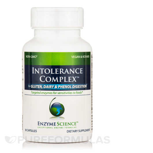 Основное фото товара Enzyme Science, Ферменты, Intolerance Complex, 30 капсул