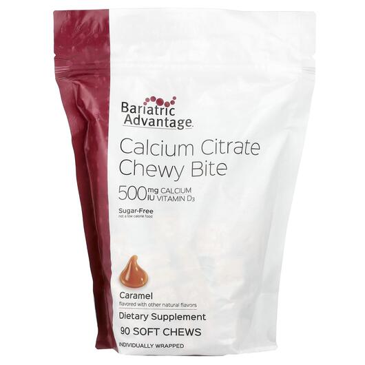 Основное фото товара Calcium Citrate Chewy Bite Sugar-Free, Кальция Цитрат, 90 таблето