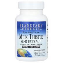 Full Spectrum Milk Thistle Seed Extract 1040 mg Расторопша