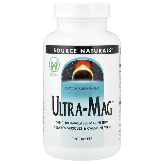 Основне фото товара Source Naturals, Ultra-Mag, Магній B6, 120 таблеток