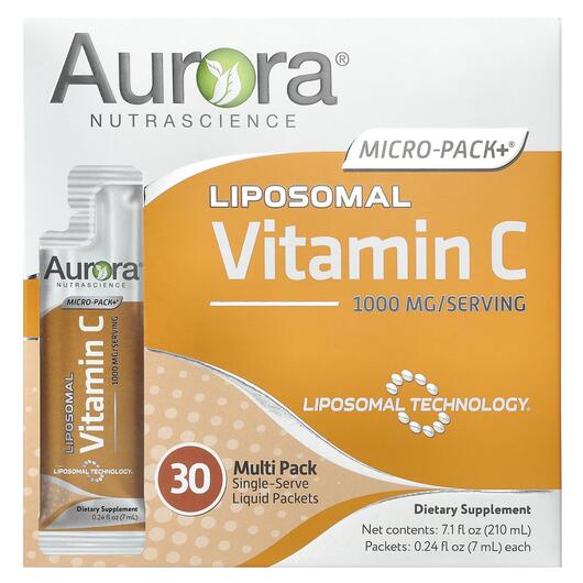 Основное фото товара Витамин C, Micro-Pack+ Vitamin C 1000 mg, 5 мл