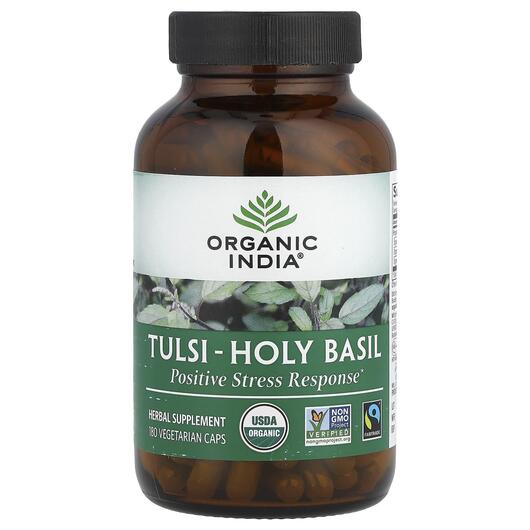 Основное фото товара Organic India, Базилик, Tulsi-Holy Basil, 180 Вег Кэпс