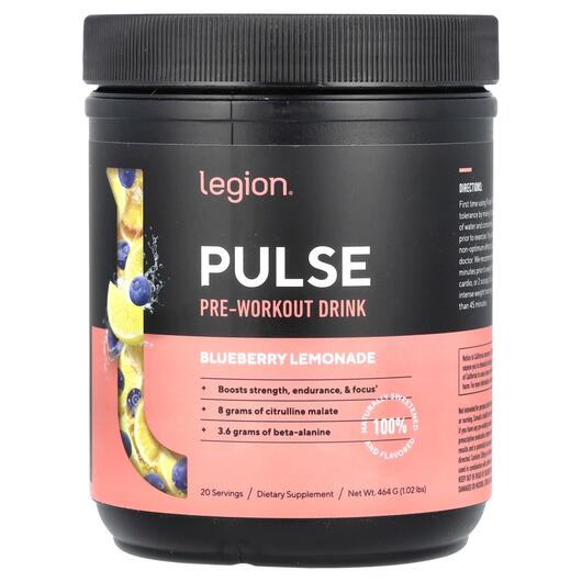 Основное фото товара Pulse Pre-Workout Drink Blueberry, Предтренировочный комплекс, 46