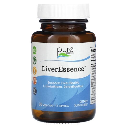 Основное фото товара Pure Essence, Поддержка печени, LiverEssence, 30 капсул