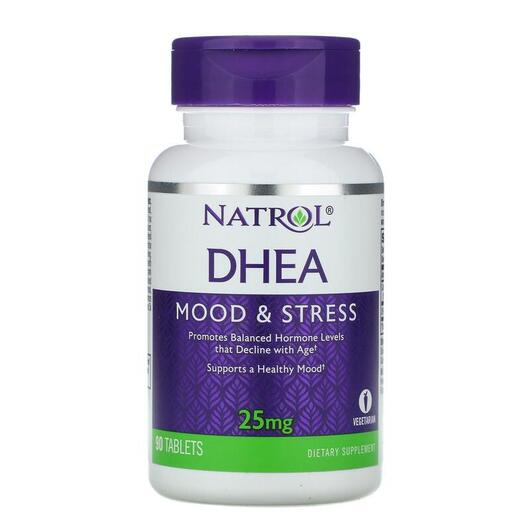 Основное фото товара Natrol, ДГЭА 25 мг, DHEA 25 mg 90, 90 таблеток