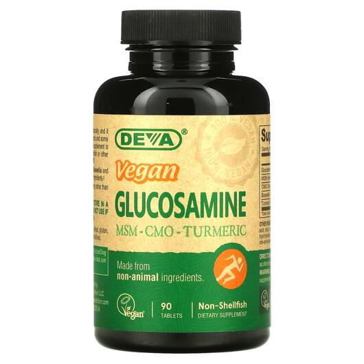Основное фото товара Deva, Веганский Глюкозамин МСМ, Glucosamine MSM, 90 таблеток