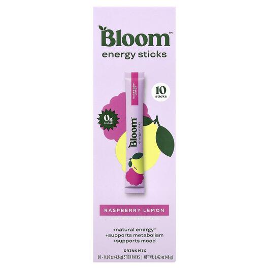 Основне фото товара Energy Sticks Raspberry Lemon, Енергетичний напій, 10 Stick Packs