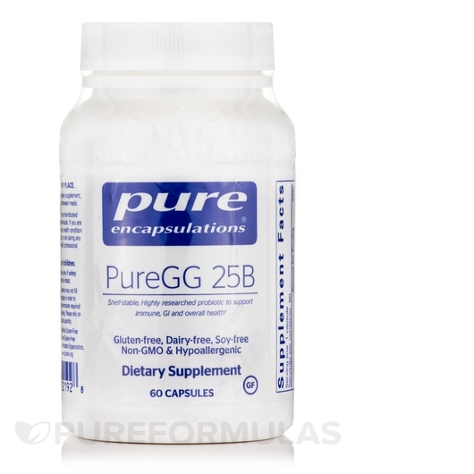 Основное фото товара Pure Encapsulations, Пробиотики, PureGG 25B, 60 капсул
