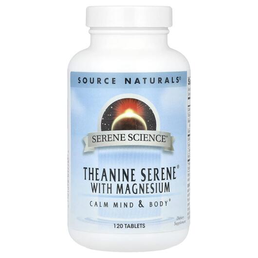 Основное фото товара Магний, Theanine Serene With Magnesium, 120 таблеток