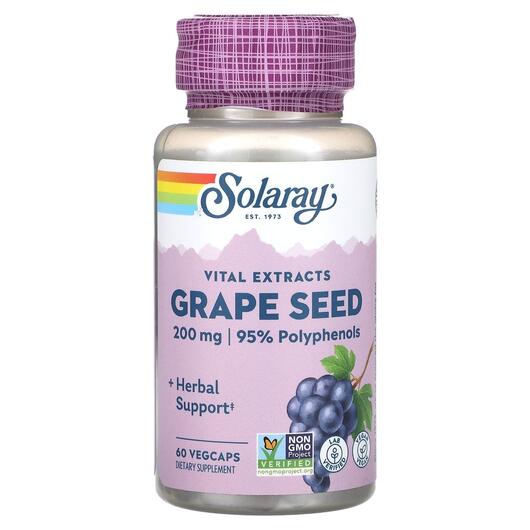 Основное фото товара Vital Extracts Grape Seed, Экстракт виноградных косточек, 60 капс