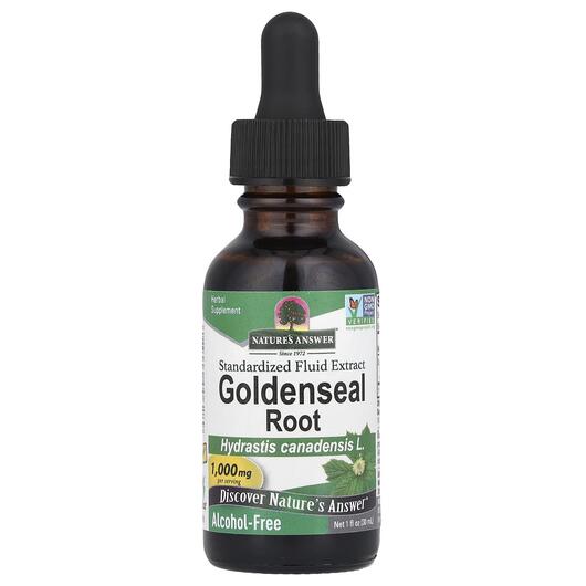 Основное фото товара Nature's Answer, Желтокорень, Goldenseal Root, 30 мл