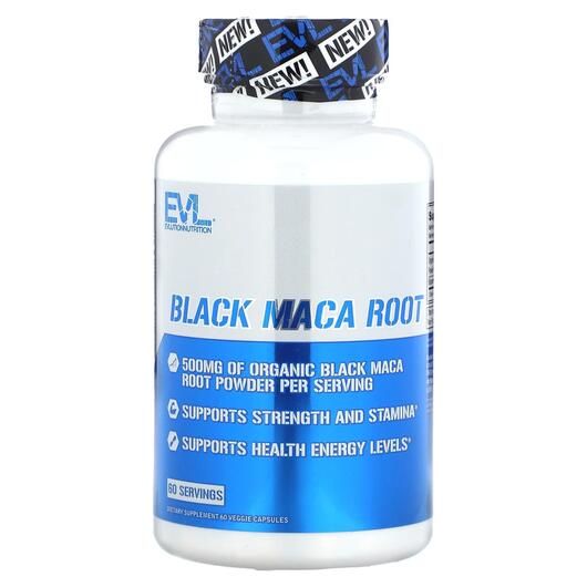 Основное фото товара EVLution Nutrition, Мака, Black Maca Root, 60 капсул