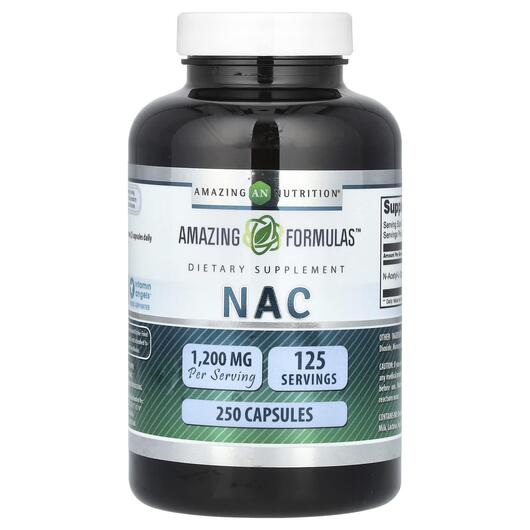 Основное фото товара Amazing Nutrition, N-ацетилцистеин, NAC 600 mg, 250 капсул