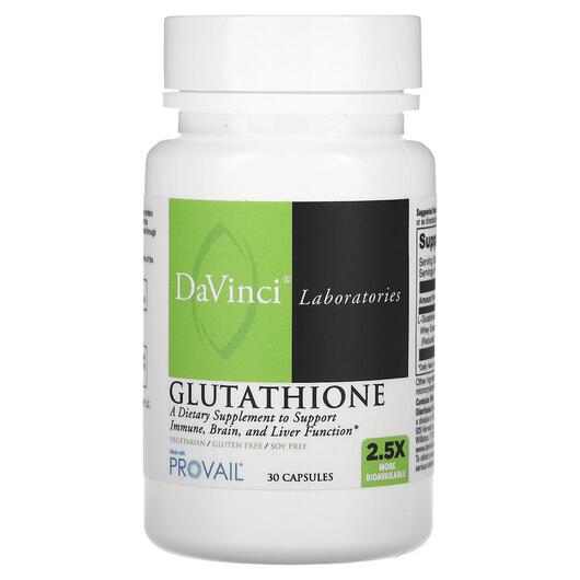 Основное фото товара DaVinci Laboratories, L-Глутатион, Glutathione, 30 капсул