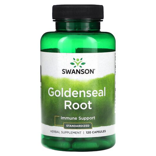 Основное фото товара Swanson, Желтокорень, Goldenseal Root, 120 капсул