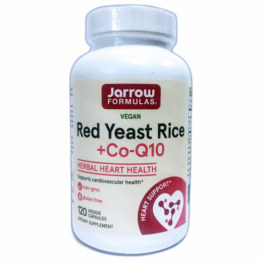 Основное фото товара Красный дрожжевой рис, Red Yeast Rice + Co-Q10, 120 капсул