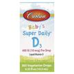 Фото товару Carlson, Baby's Super Daily D3 400 IU, Вітамін D3, 10.3 мл
