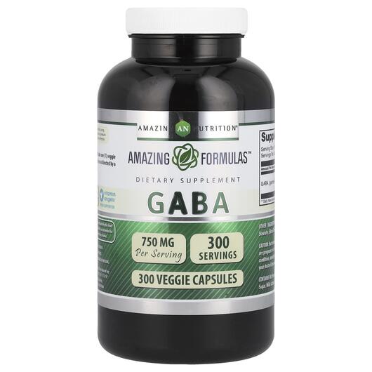 Основное фото товара Amazing Nutrition, ГАМК, GABA 750 mg, 300 капсул