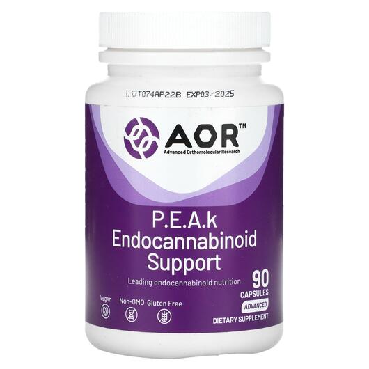 Основное фото товара AOR, ПЭА, P.E.A.k Endocannabinoid Support Advanced, 90 капсул