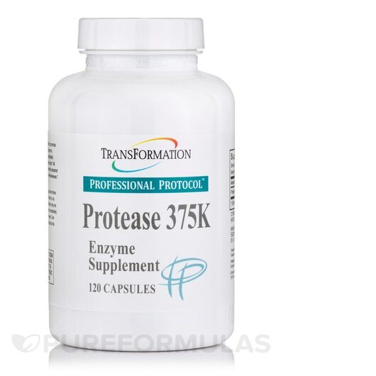 Основное фото товара Transformation Enzymes, Ферменты, Protease 375K, 120 капсул