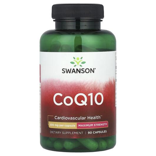 Основное фото товара Swanson, Коэнзим Q10 200 мг, CoQ10 200 mg, 90 капсул