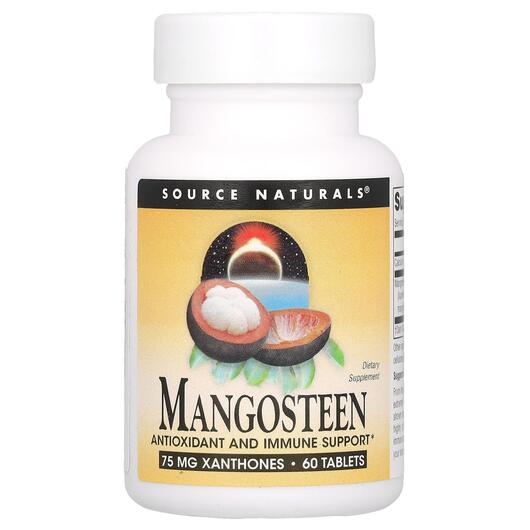Основное фото товара Source Naturals, Мангостин, Mangosteen, 60 таблеток