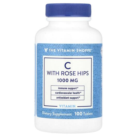 Основное фото товара Витамин C, Vitamin C with Rose Hips, 100 таблеток