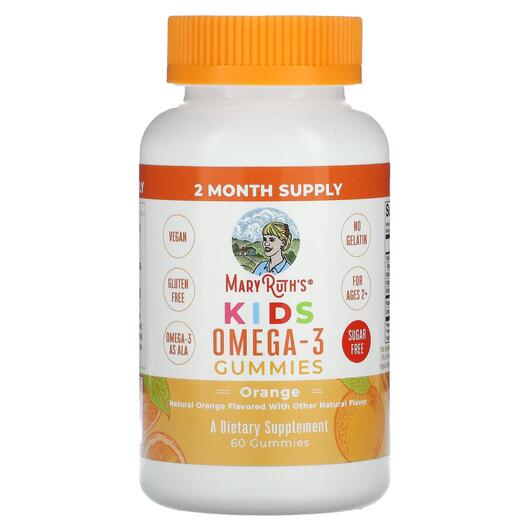 Основное фото товара Омега 3, Kids Omega-3 Gummies Ages 2+ Orange, 60 таблеток