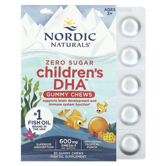 Основное фото товара Nordic Naturals, Детская ДГК, Children's DHA Gummies, 30 кон