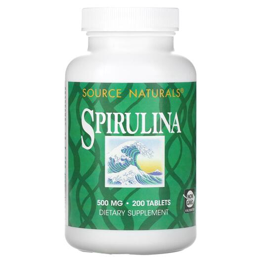Основное фото товара Спирулина 500 мг, Spirulina 500 mg 200, 200 таблеток