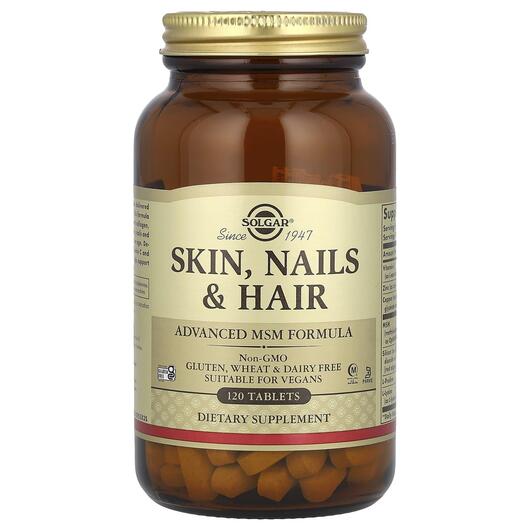 Основное фото товара Solgar, Кожа ногти волосы, Skin Nails & Hair, 120 таблеток
