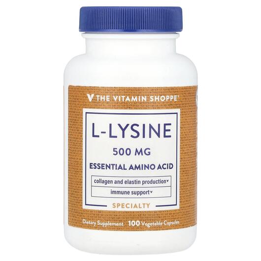 Основное фото товара TheVitaminShoppe, L-Лизин, L-Lysine 500 mg, 100 капсул