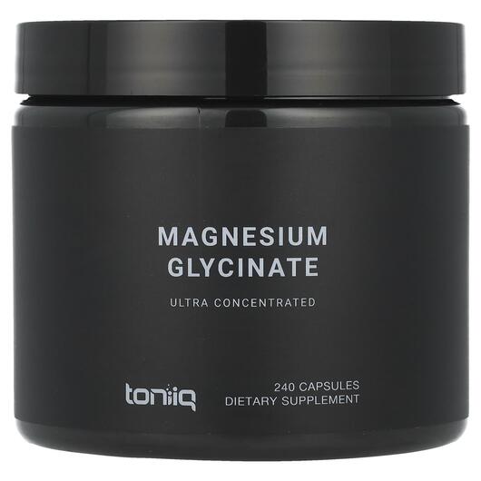 Основное фото товара Toniiq, Магний Глицинат, Magnesium Glycinate, 240 капсул